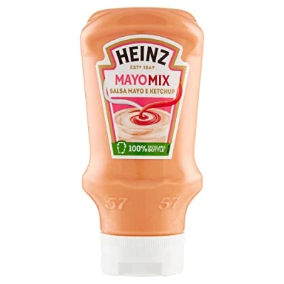 Afbeelding van 6x Heinz Mayomix cocktailsaus Mayo ketchup saus 415 ml + Italiaanse gourmet Polpa 400 g