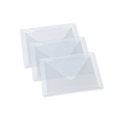 Afbeelding van Sizzix Accessoire Plastic Enveloppen 12.7 x 17.5cm 3 stuks
