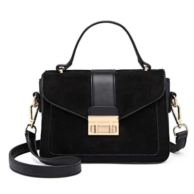 Afbeelding van Miss Lulu Handtas kleine hengseltas dames elegante schoudertas shopper, Lb6872 Bk, Small