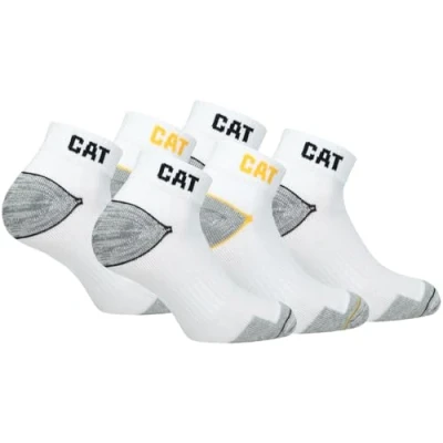 Afbeelding van Caterpillar CAT WORK SNEAKERS Werksneakers, werksokken, sokken, kousen in maat 39 50, 6 paar, paar wit., 43 46 EU