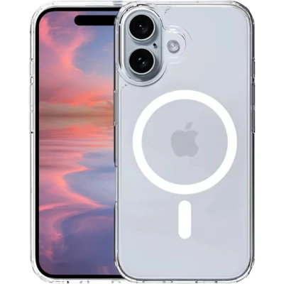 Afbeelding van Casecentive Silicone MagSafe Case iPhone 16 clear