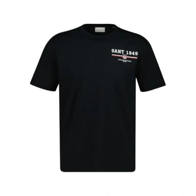 Afbeelding van GANT Printed Graphic Tshirt basic, Heren, Maat: XXL, Black