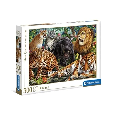 Afbeelding van Clementoni Puzzel Wilde Katachtigen, 500st.