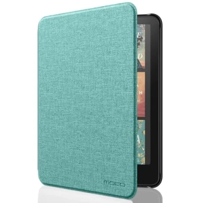 Afbeelding van MoKo Case for All new 7&quot; Kindle Paperwhite (12th Generation 2024) and Colorsoft Signature Edition 2024, Lightweight Shell Cover with Auto Wake/Sleep Denim Green