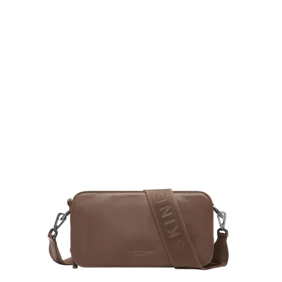 Afbeelding van LIEBESKIND BERLIN Leren Schoudertas Sheep Natural Clarice Crossbody Bag Russet Bruine