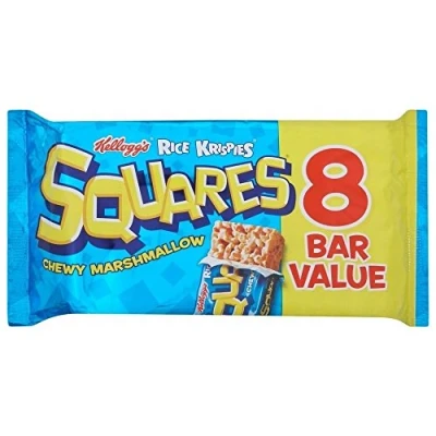 Afbeelding van Kelloggs Rijst Krispies Vierkanten Marshmallows 8Pk