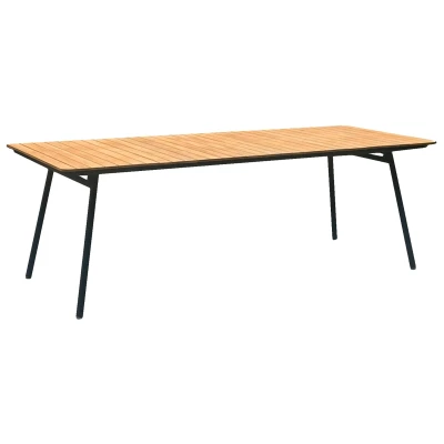 Afbeelding van House Nordic Cleveland Rechthoekige Eettafel Teakhout