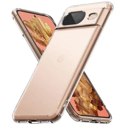 Afbeelding van Ringke Fusion Compatibel met Google Pixel 8 Case, Anti Vingerafdruk Doorschijnend Schokbestendig Bumper Hoesje Matte Clear