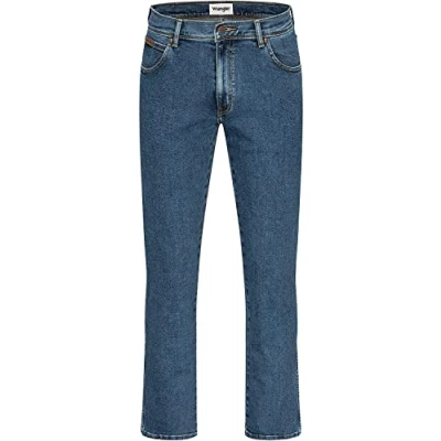 Afbeelding van Wrangler Texas Stretch Straight Jeans voor heren, stonewash, 40W x 32L