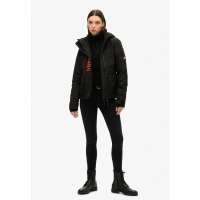 Afbeelding van Superdry Ultimate SD Windcheater Jas, Dames, Maat: 36, Jet black fiery coral