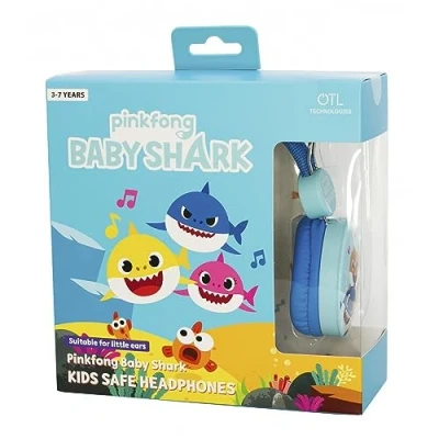 Afbeelding van Baby Shark kinder koptelefoon volumebegrenzing verstelbaar (3 8j)
