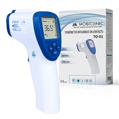 Afbeelding van Mobiclinic Infrarood thermometer Zonder contact Blauw TO 01
