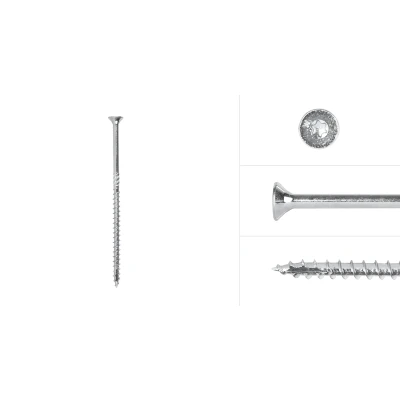 Afbeelding van Spaanplaatschroeven Verzinkt 5 x 110 mm Torx 25 met snijpunt Doos 200 Stuks