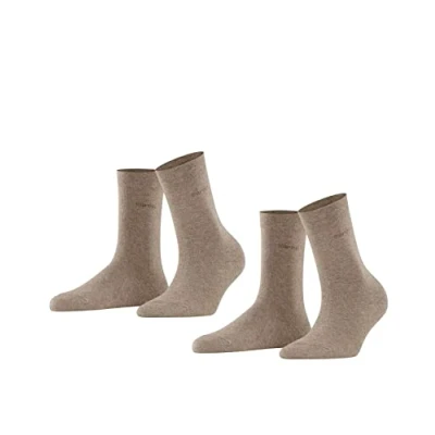 Afbeelding van Esprit Basic EASY 2PACK UNI Sokken, Dames, Maat: 39 42, Nutmeg mel (5410)