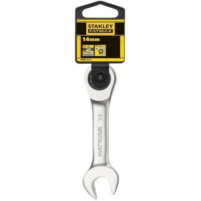 Afbeelding van Stanley handgereedschap FATMAX Stubby Ringsteeksleutel met ratel 14mm FMMT13112 0