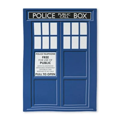 Afbeelding van getDigital theedoek Police Call Box, absorberende keukendoek met science fiction motief, van 100% katoen, 50 x 70 cm