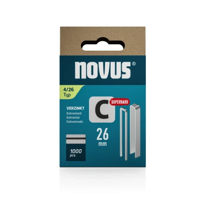 Afbeelding van Novus Niet met smalle rug C 4/26mm Superhard (1.000 stuks)