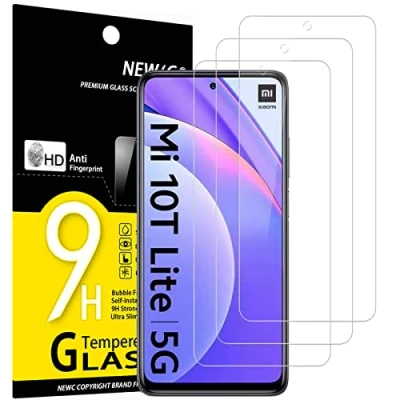 Afbeelding van NEW&#039;C 3 Stuks, Screen Protector voor Xiaomi Mi 10T Lite 5G, Gehard Glass Schermbeschermer Film 0.33 mm ultra transparant, resistent