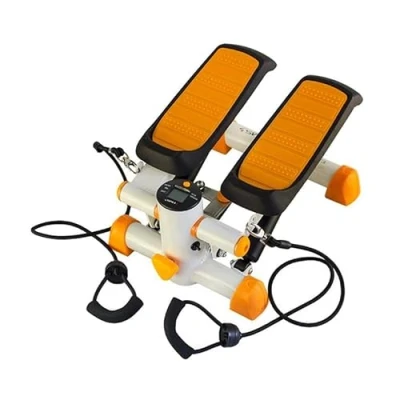 Afbeelding van S3092 ORANJE EN WITTE RECHTE STEPPER MET KABELS HMS