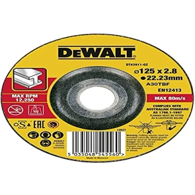 Afbeelding van Dewalt DT43911 QZ 5 stuks doorslijpschijf 125X22.2X3mm.