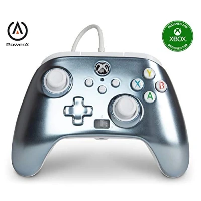 Afbeelding van PowerA geavanceerde bedrade controller voor Xbox Series XS Metallic Ice