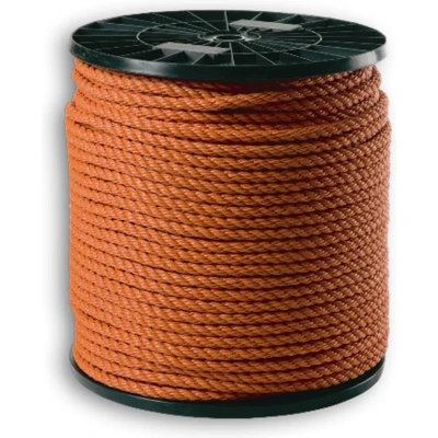 Afbeelding van Polypropyleen touw 8mm Oranje Rol 200 mtr