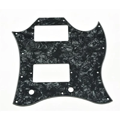 Afbeelding van KAISH American Standard SG Volledige Gezicht Slagplaat Gitaar Pick Guard voor Speciale Gemaakt in USA Black Pearl