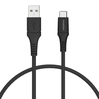 Afbeelding van Braided USB C naar kabel van iMoshion 5 Meter / Zwart