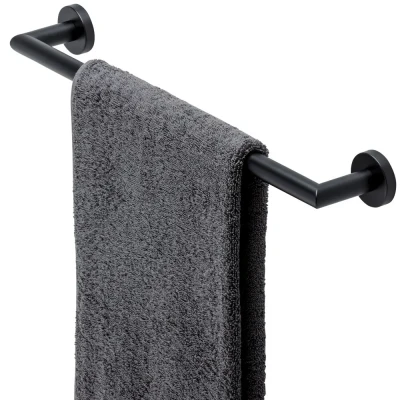 Afbeelding van Geesa nemox black wandhanddoekhouder 45 cm zwart 916507 06