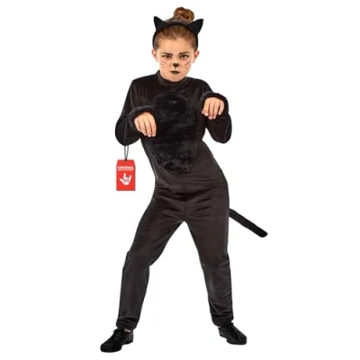 Afbeelding van Fun Shack Meisjes Halloween Kostuum, Kostuums Kat, Kinderen Zwarte Kat Kostuum Kinderen, Klein