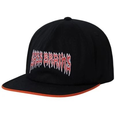 Afbeelding van Brixton Bass Brains Reaper Snapback Cap zwart Katoen Unisex Basics, Casual wear, Street wear