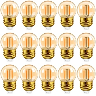 Afbeelding van Hcnew G40 LED Retro Edison gloeilamp Mini Globe 1W (E27, 15 stuks)