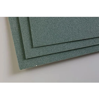 Afbeelding van Clairefontaine 696168C Paquet Papier Pastelmat 5 Feuilles Carte Spéciale pour Pastels Secs A3 29,7x42 cm 360g Vert Foncé