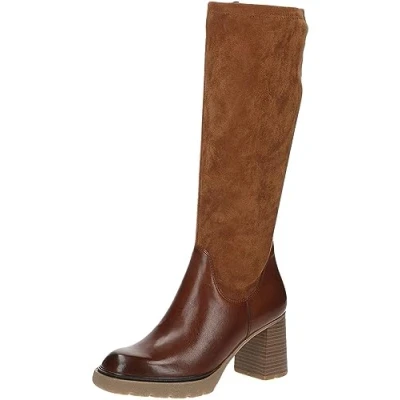 Afbeelding van Caprice Dames 9 25614 41 veterlaarzen met hak, bruin, 42 EU, EU