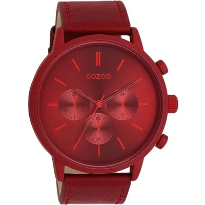 Afbeelding van Oozoo Timepieces Chronograaf, Heren, Maat: One Size, Rot