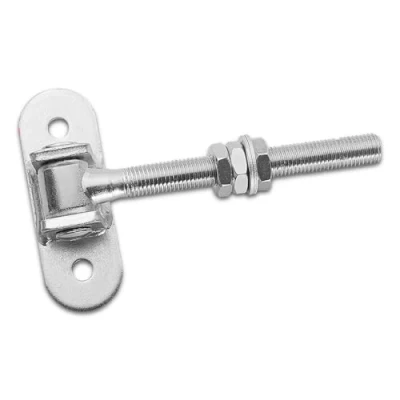 Afbeelding van 2 x SO TECH® verstelbare deurscharnier M16 190 mm met montageplaat