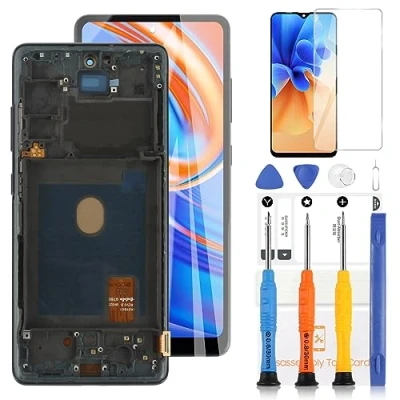 Afbeelding van LADYSON LCD scherm voor Samsung Galaxy S20 Fe SM G780F/Galaxy 5G G781B G781 display, touchscreen, digitizer, montagekit, vervanging met gereedschap (6,5 inch, TFT zwart)