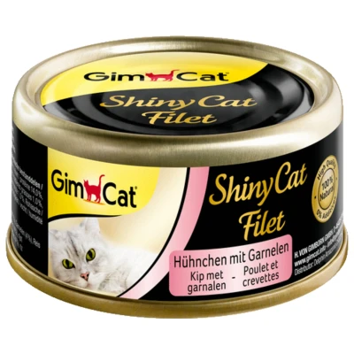Afbeelding van Gimcat Shinycat Filet 70 g Kattenvoer Kip