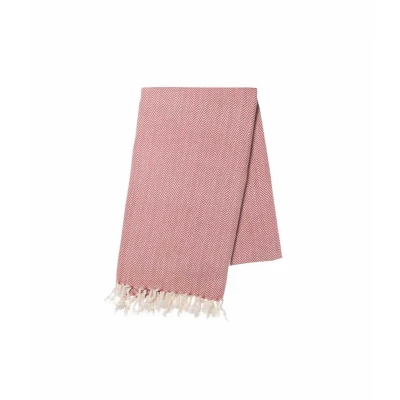 Afbeelding van Hamamdoek ZigZag Dusty Rose 220x170cm