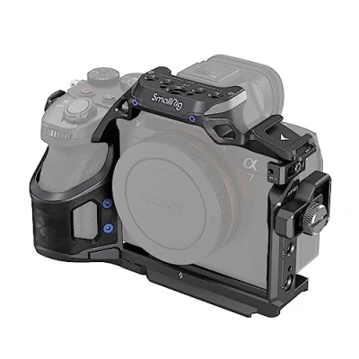Afbeelding van SMALLRIG &quot;Rhinoceros&quot; Cage Kit voor Sony Alpha 7R V/Alpha 7 IV/Alpha 7S III, Volledige met Kabel Klem, Ingebouwde Meerdere Mounting Points, Quick Release Plate Arca Swiss 4308