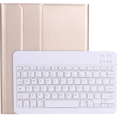 Afbeelding van Bluetooth Toetsenbord voor Apple iPad Pro 2021 (11 Inch) &amp; Hoes QWERTY Keyboard case Auto/Wake functie Goud