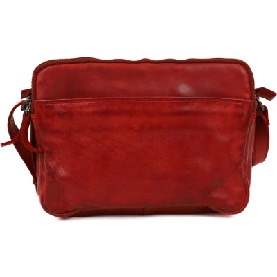 Afbeelding van Bear Design Vieve Leren Schoudertas Rood