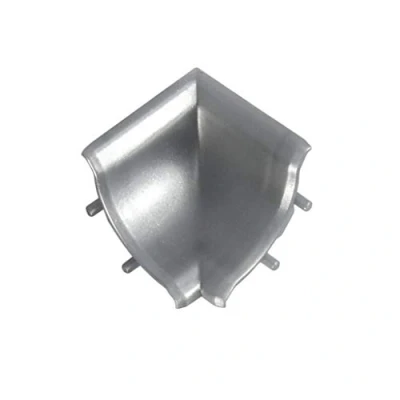 Afbeelding van DQ PP afdekprofiel binnenhoek, aluminium, 13 x mm, pvc, keukenstrip voor het werkblad, in de keuken, wandafsluitprofiel, tafelbladprofiel