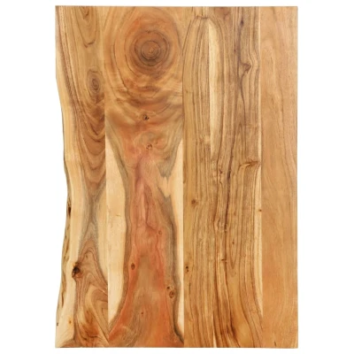 Afbeelding van Wastafelblad 80x52x2,5 cm massief acaciahout