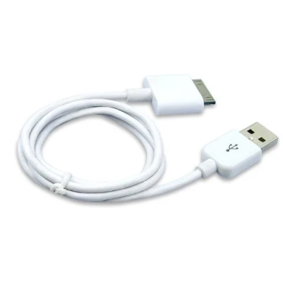 Afbeelding van TECHGEAR USB oplader voor opladen en gegevenssynchronisatie kabelkabel compatibel met Apple iPad/iPad 2/iPad 3 &amp; iPod Nano, Touch, Classic, Video iPhone 3G 3Gs 4 4s 30 pins
