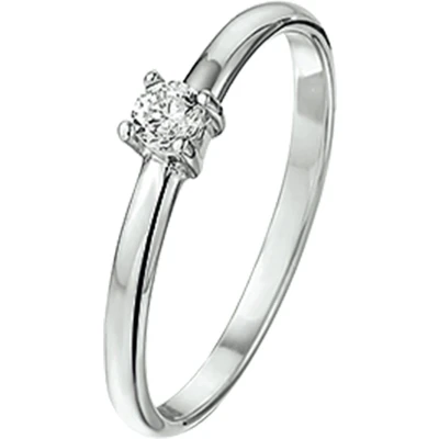 Afbeelding van Zilver Gerhodineerde Ring zirkonia 1325130 15.25 mm (48)