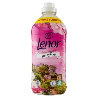 Afbeelding van Lenor Wasverzachter in de wasmachine, concentraat, 86 wasbeurten, atmosferische D&#039;Italia Portofino, langdurige frisheid en zachtheid van plantaardige oorsprong, geurend beddengoed tot 1 week