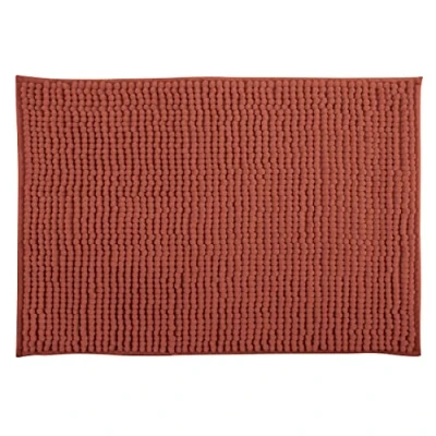 Afbeelding van MSV Badkamerkleed/badmat tapijtje voor op de vloer terracotta 50 x 80 cm Microvezel Badmatjes