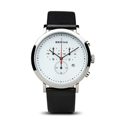 Afbeelding van BERING 10540 404 Horloge Leer Zilverkleurig Ø 40 mm