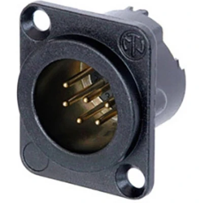 Afbeelding van Neutrik NC6MD LX B CON XLR connector Flensstekker, contacten recht Aantal polen: 6 Zwart 1 stuk(s)